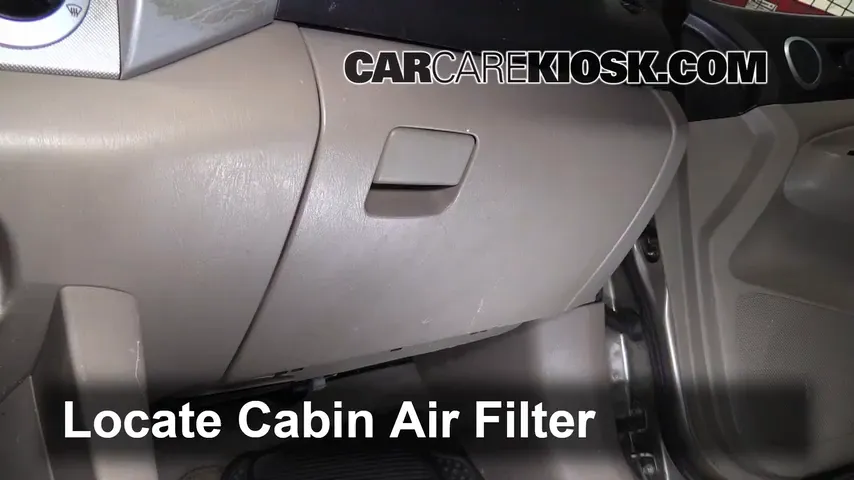 Cabin Air Filter Replacement: 2008 Toyota Tacoma 2.7L 4 Cyl. Extended ...